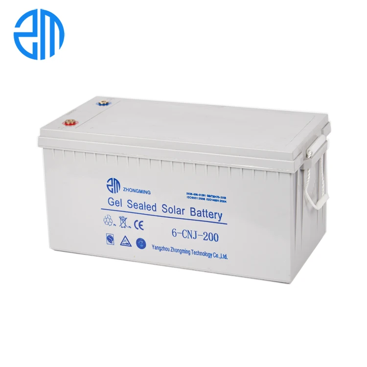 Factory directly 12v 200ah solar storage agm gel battery