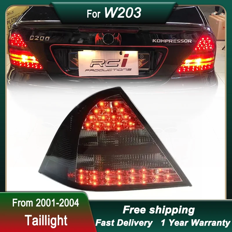 Car Led Tail Lights For Mercedes-Benz C-Class W203 C200 C230 2001-2004 full led Dynamic Turn Signal Light Tail Lamp Assembly