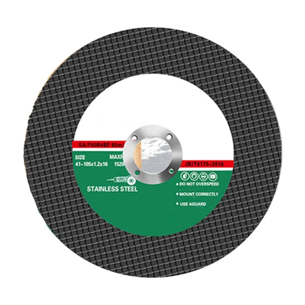 Disco de corte Circular de resina, muela de 105mm, tamaño adecuado para amoladora angular, paquete de 5, proporciona una mayor eficiencia de trabajo