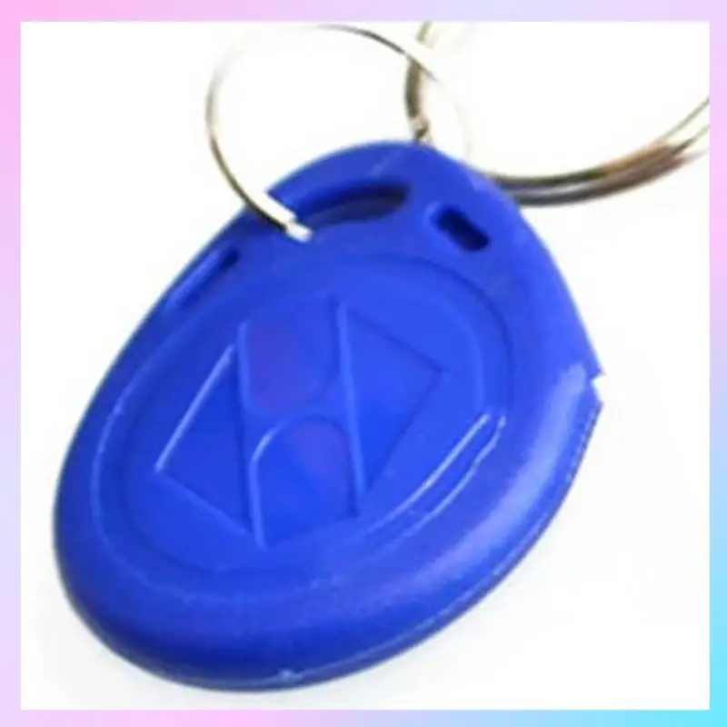 AB25-EM4100 Read Only EM4100 125Khz Card Blue Plastic ID Card Keychain Proximity Card 5Pcs