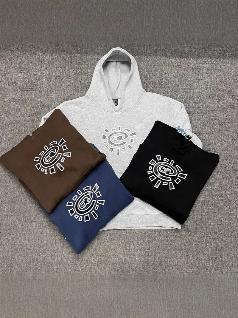 

2025 ADWYSD sun roll Print Pullover Men Clothing Y2K Street Trend Hip Hop Sweatshirt Harajuku Loose Punk Vintage Hoodie