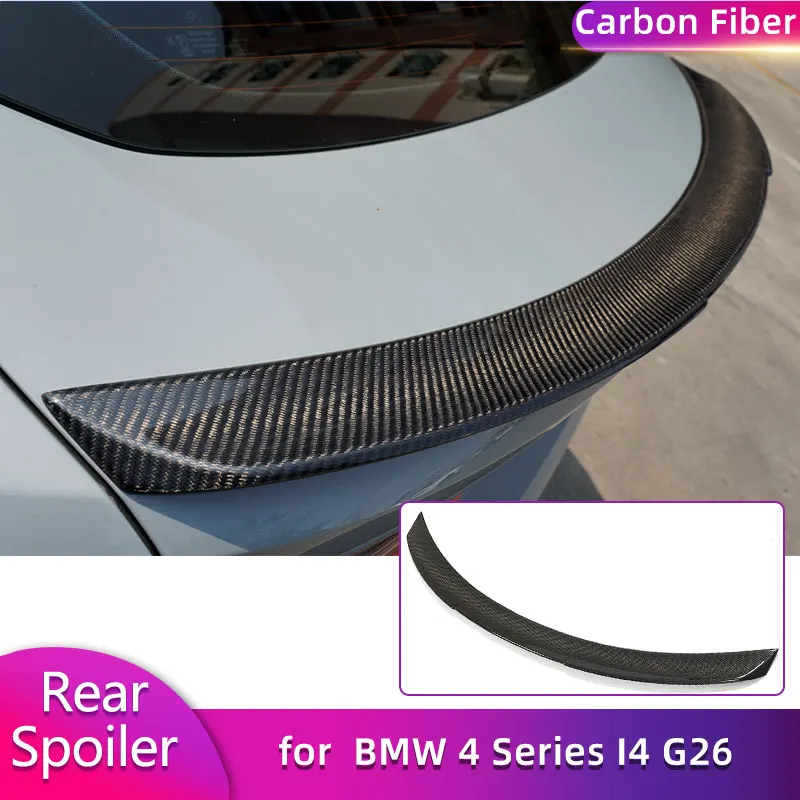 

Full Carbon Fiber Rear Trunk Spoiler Wings for BMW 4 Series I4 G26 M-Sport 440i 2021-2025 Car Racing Rear Spoiler Boot Wing Lip