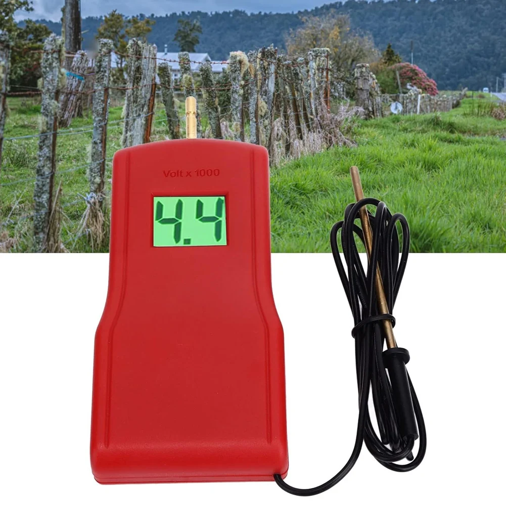 A84E-Electric Fence Digital Voltage Tester With LCD Display, 15KV Voltage Testing Tool, Ranch Fence Load Gauge