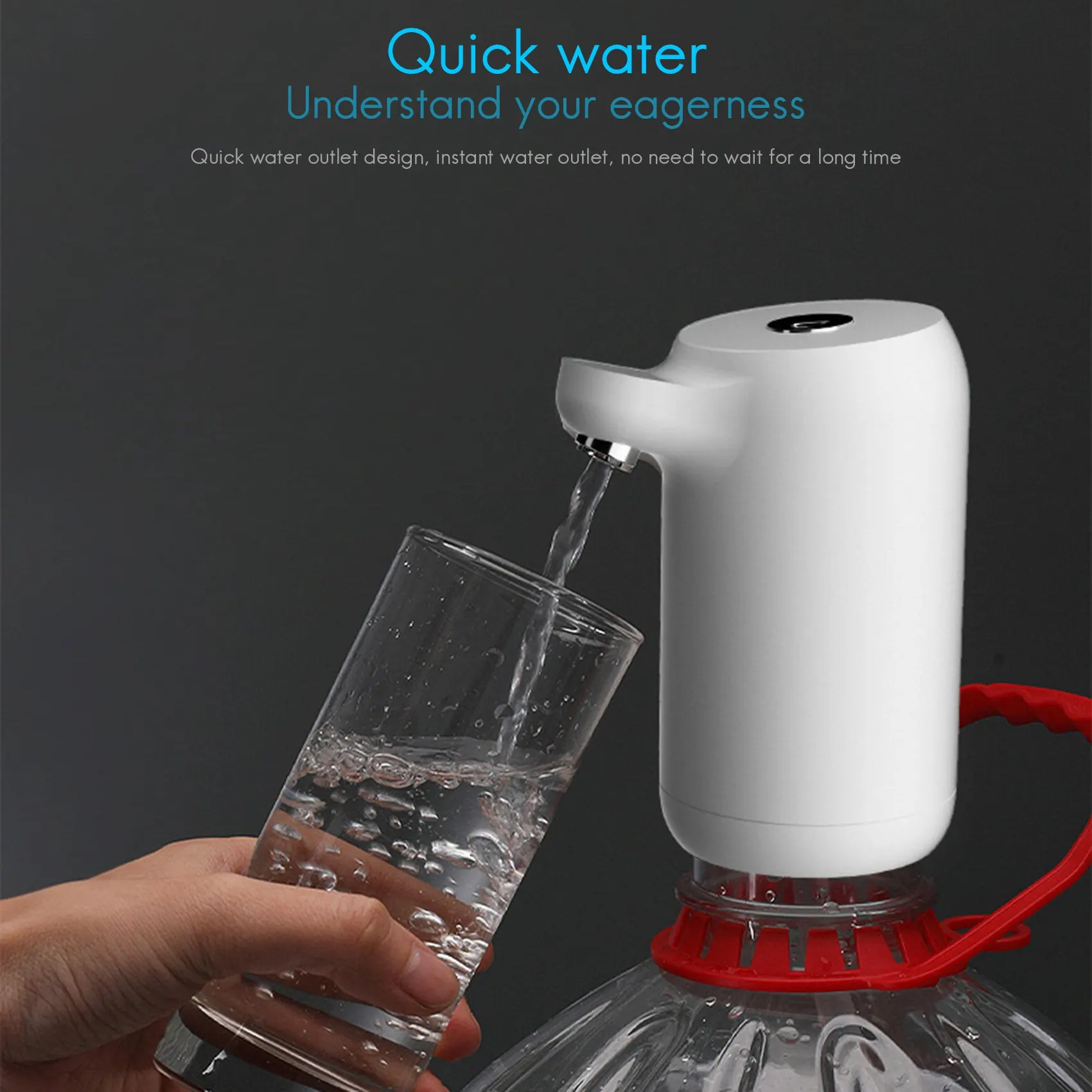 自動接触スイッチ付きウォーターポンプ,電動ウォーターディスペンサー,ミニUSB充電器,ガロンの飲料ボトル,家庭用