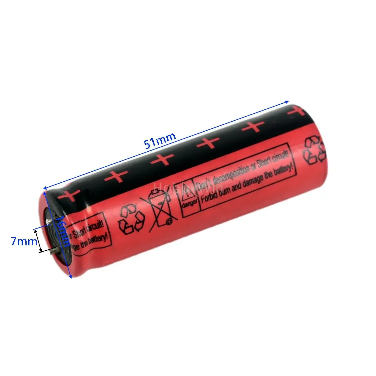 3.2V 700mAh LiFe HFC16500 Capacitive Battery Cell for RC Car Buggy Truck Boat