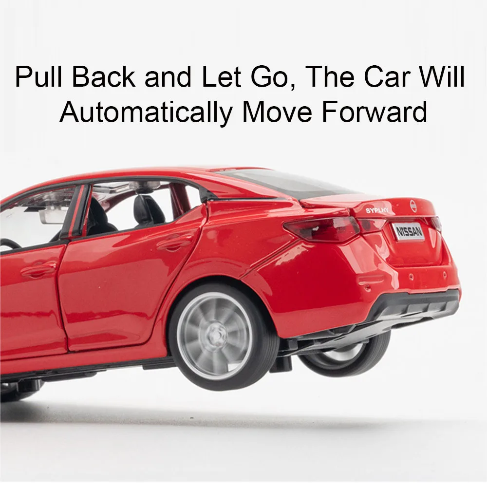 1:32 Scale SYLPHY GTR50 Toy Car Model Alloy Diecast Pull Back Sound Light Models Adult Toys Collection Vehicles Holiday Gifts
