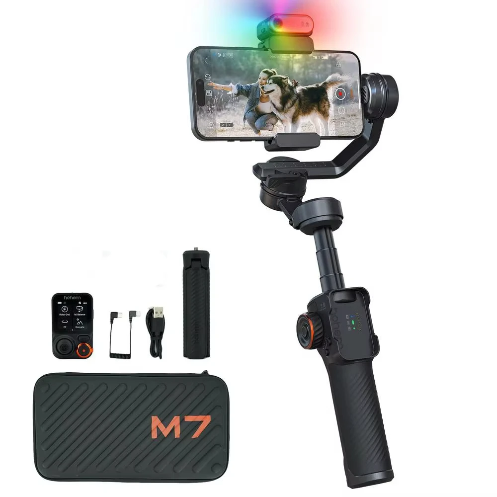 Hohem ISteady M7 Cell Phone Gimbal Stabilizer 3-axis Anti-Shake Stands Extendable Selfie Stick For Live Vlog