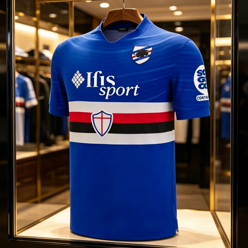 Camiseta Deportiva con Estampado de Fútbol Estilo Italiano UC Sampdoria 2026, Nueva Llegada, para Adultos, Niños, Unisex, Padres e Hijos