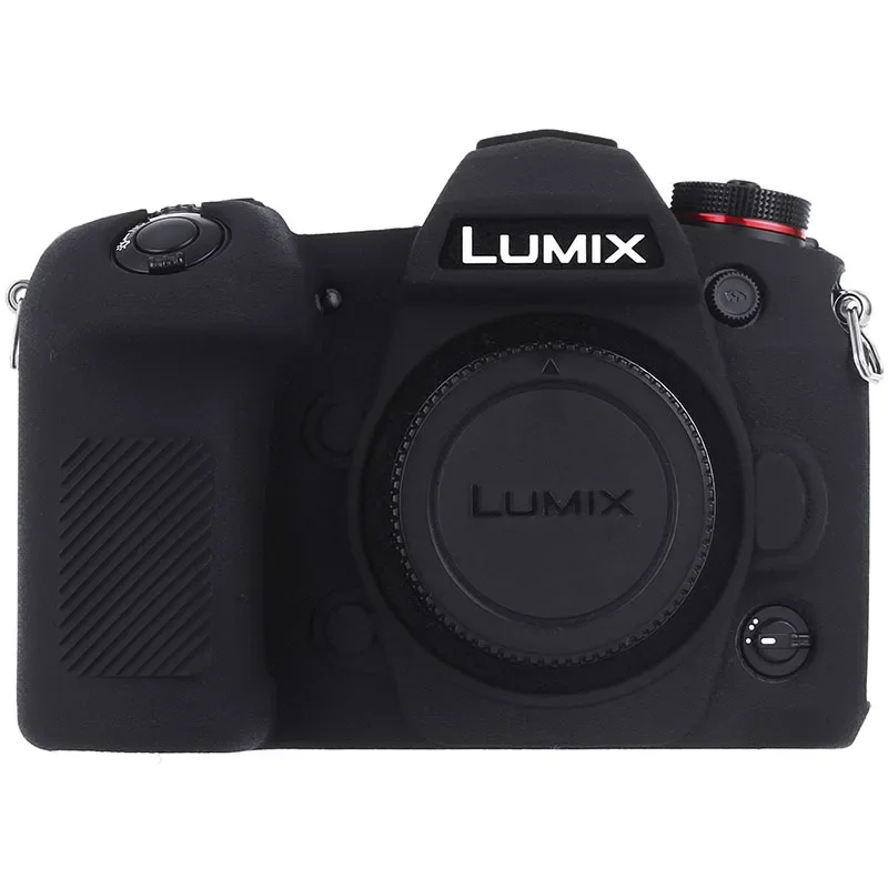 

Camera bag Protective Sleeve Applicable for LUMIX G9 Non-Slip and Dustproof Anti-Collision Litchi Pattern Silicone Case