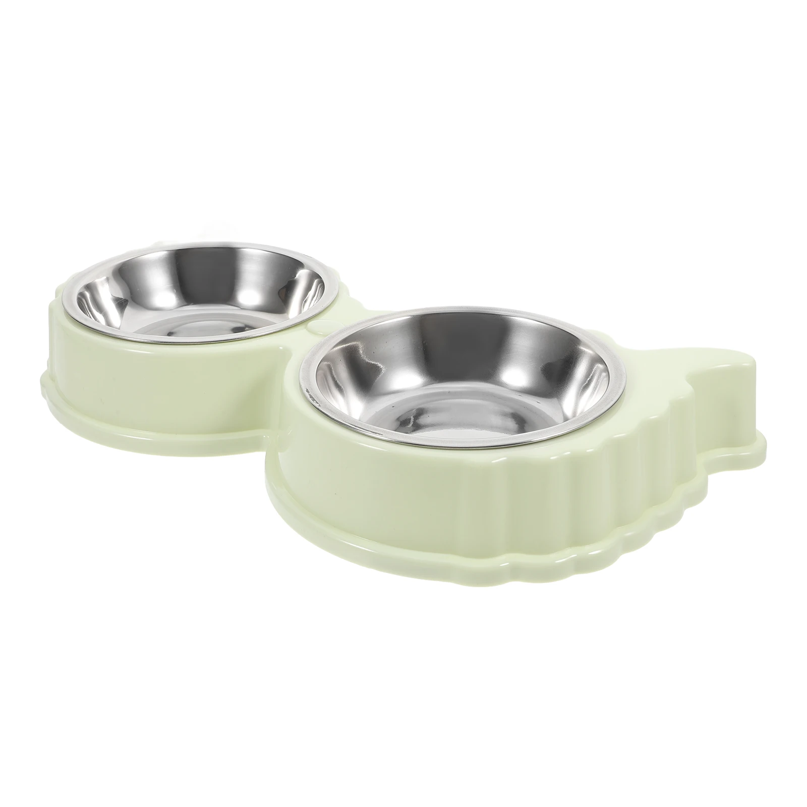 

Pet Bowl Stainless Steel Dog Bowls Small Size Cat Dishes Food Water Cute Cartoon Nonslip Base Easy Clean Dog Supplies