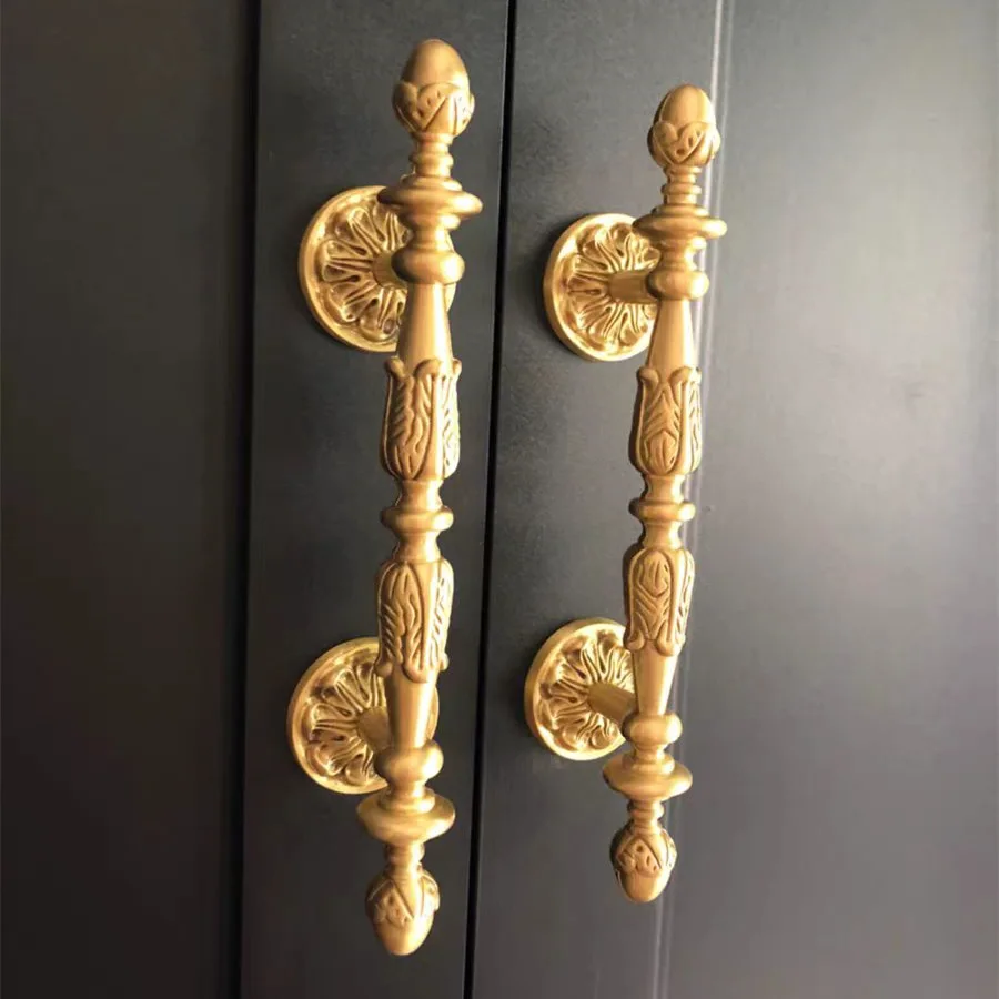 

Copper Handle Wardrobe Drawer Kitchen Golden Door Cabinet