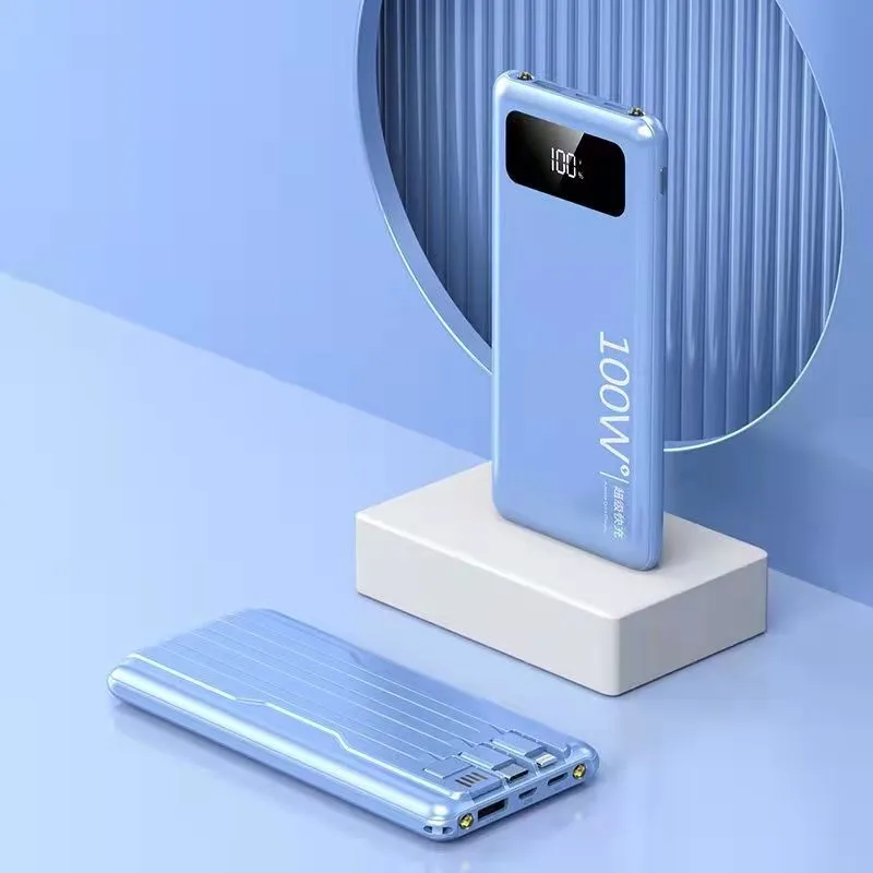 3C معتمد بقدرة 20000 مللي أمبير في الساعة لهاتف Apple لهواوي شحن سريع للغاية مع بنك طاقة كابل مدمج