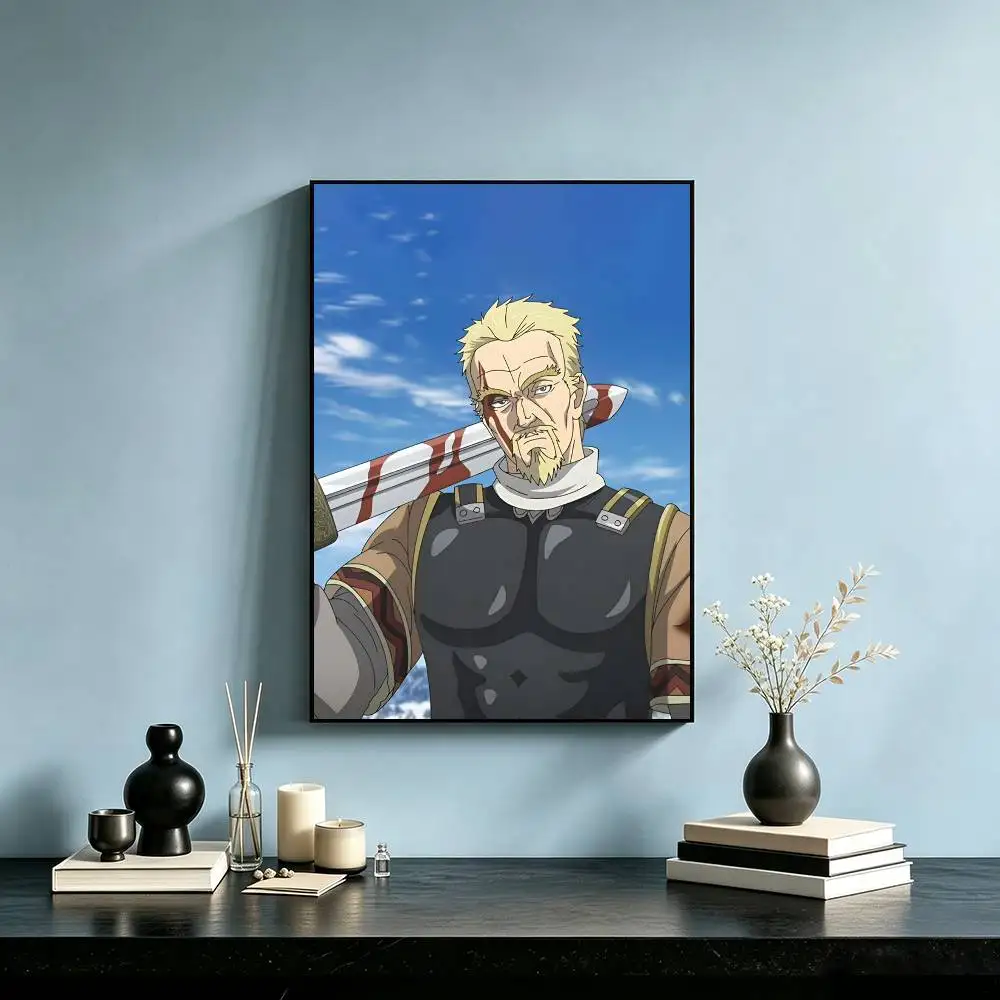 Anime V-Vinland Saga  Poster High Quality Dorm Living Room Aesthetic Wall Decoration Painting Stickers Gift