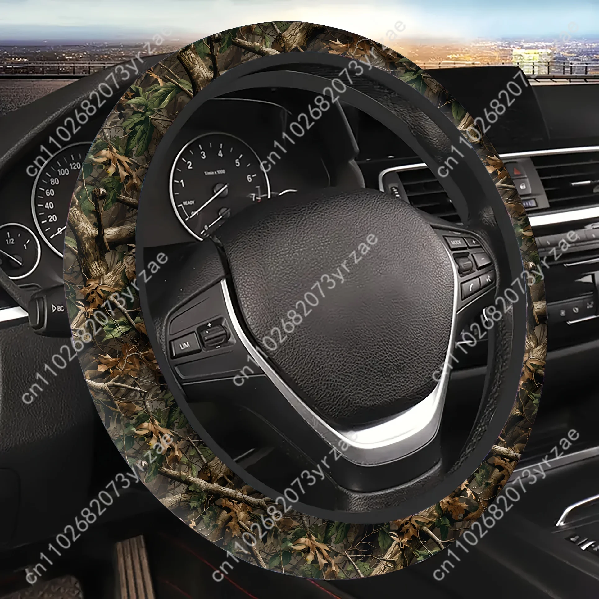 

Maple Leaf Camo Car Steering Wheels Cover Universal Type Environmental Friendly Comfortablenon-slip Steering Wheel Wrap