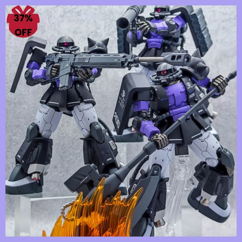 Gaogao Gmd Zaku Ms-06r-1a Assembly Model Action Model Kit 1/144 005 003 Zaku Ii High Sniper Rifle Axe Cannon Mobility Type Robot