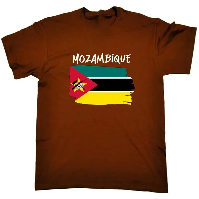 Mozambique Country Flag Nationality Supporter Sports Mens T Shirt