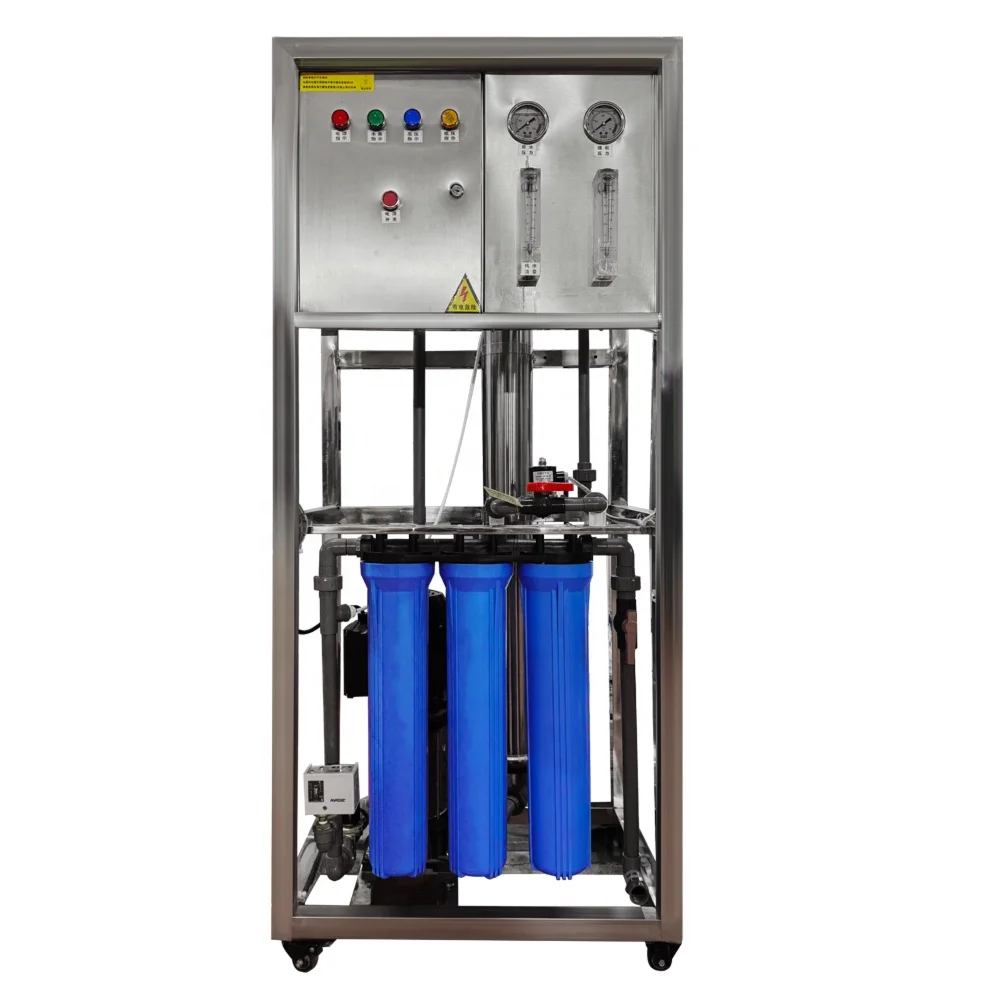 

250LPH-10000LPH Reverse Osmosis RO Water Treatment Machine 220V Membrane PLC PP Material Quality Filter Housing Core