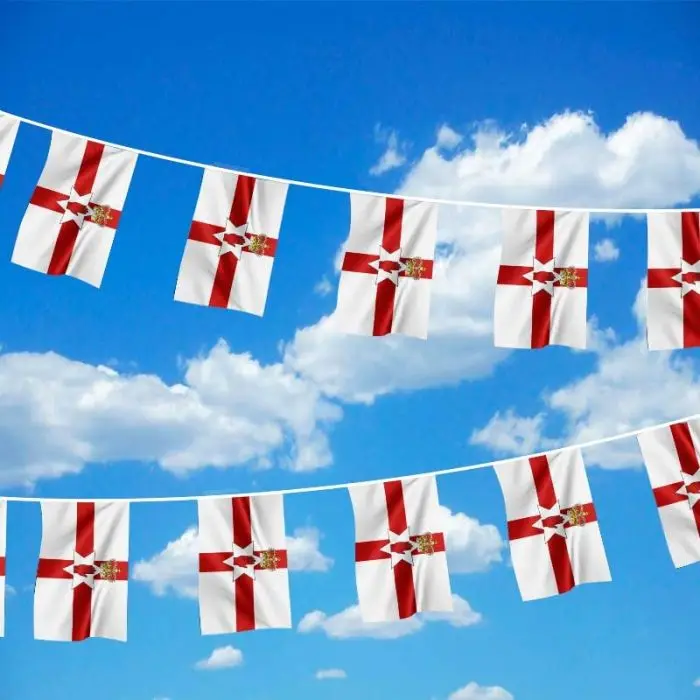 SKY FLAG Northern Ireland Bunting Flags 14x21cm 20pcs/lot Northern Ireland String Flags Festival Party Holiday for Decoration