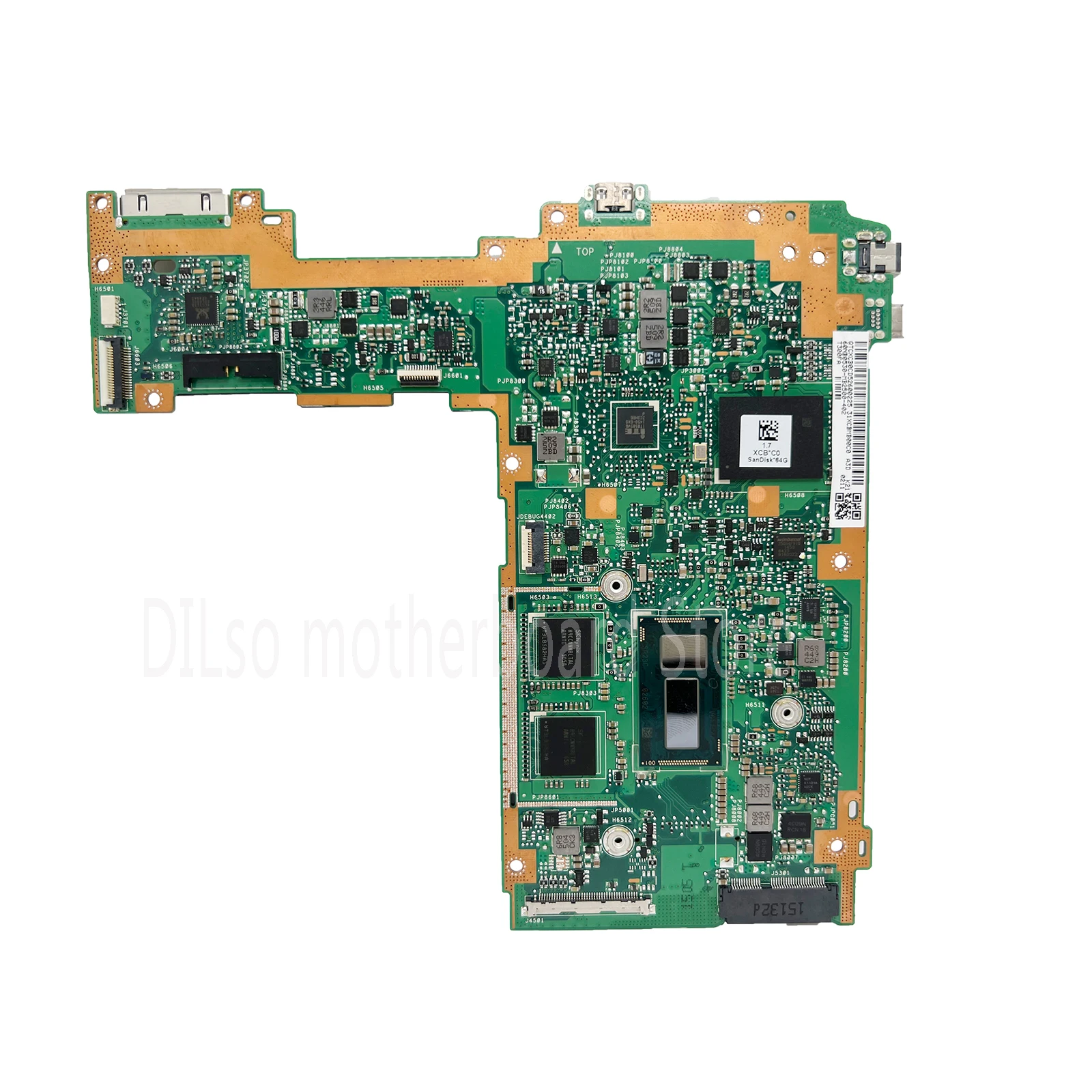 KEFU T300FA For ASUS Transformer Book T300F Laptop Motherboard 4G RAM 5Y10 64G-SSD  100%  Test work