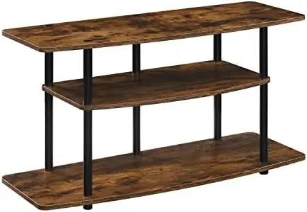 

Designs2Go 3-Tier Wide TV Stand, 42", Black/Black