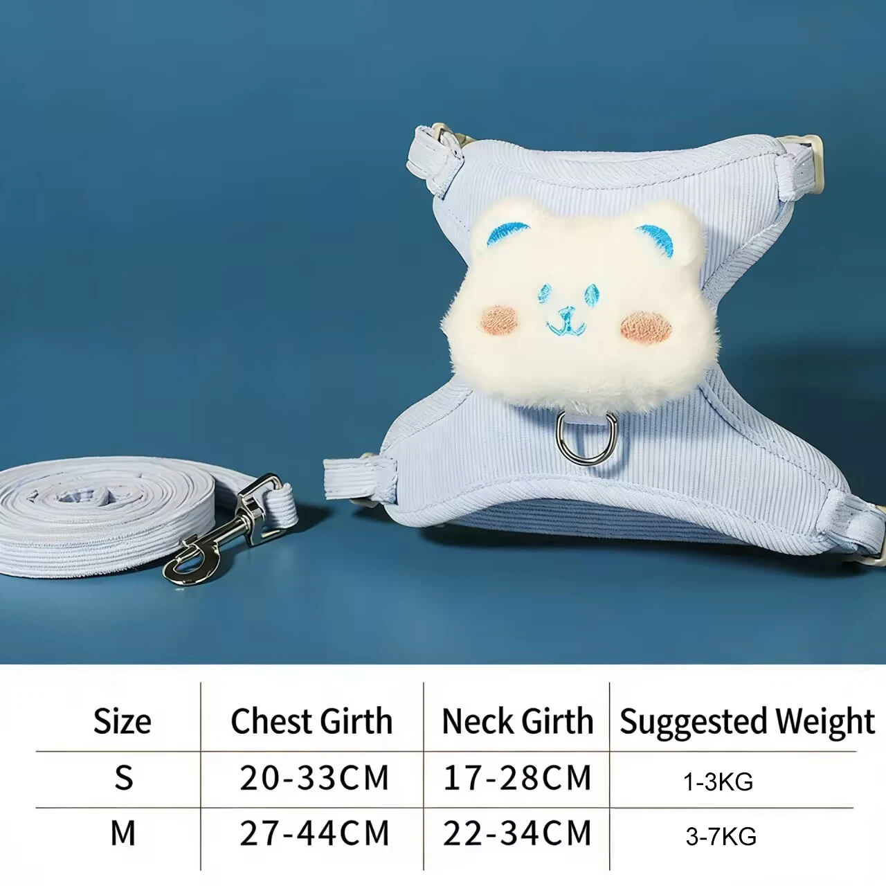 Adjustable Cat & Dog Harness with Leash Set (Style 2) — detail image 7