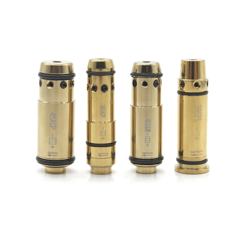 .38SPL.380ACP.40S&W.45ACP Trockenfeuer-Laser-Trainingspatrone Snap Cap Bore Sight für Schießübungen QG424S – Detail 1