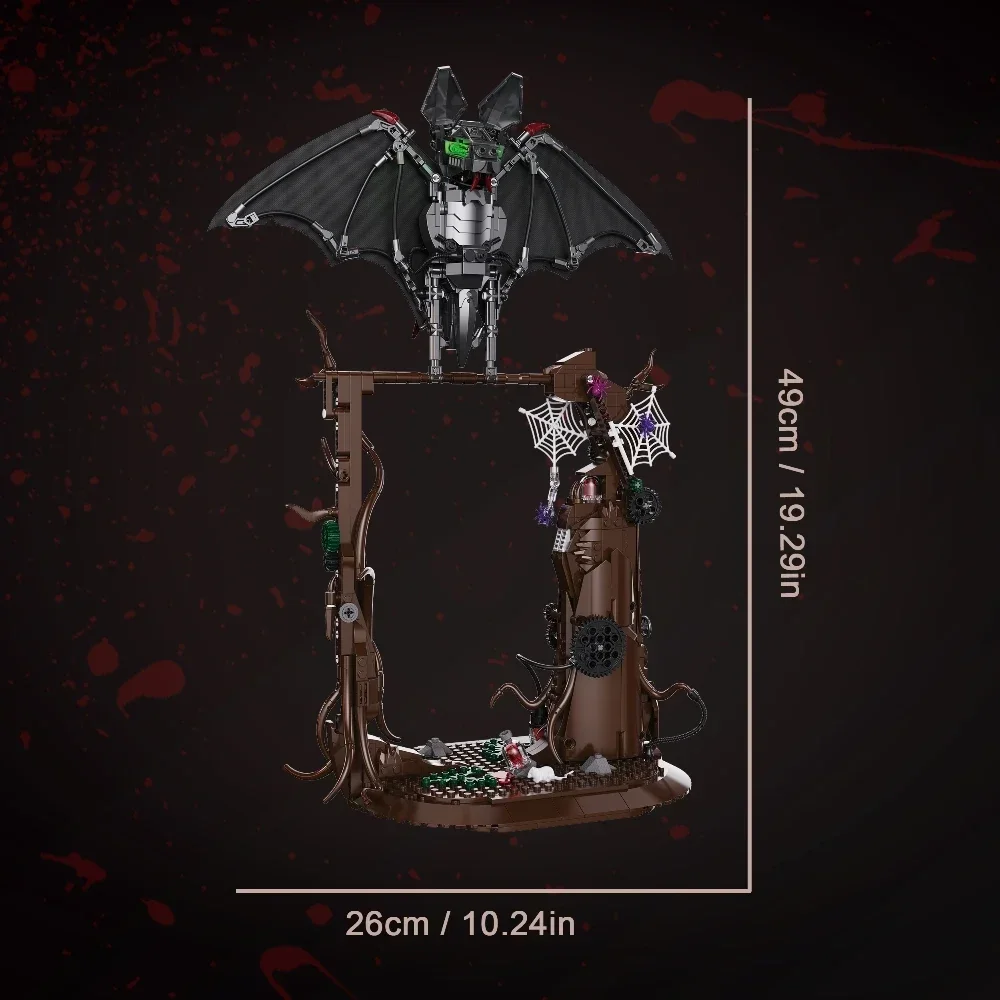DK7058 839pcs MOC Idea Technical Mechanical Bionic Bat Building Blocks Bricks Assembling Toys for Boys Christmas Gift Set