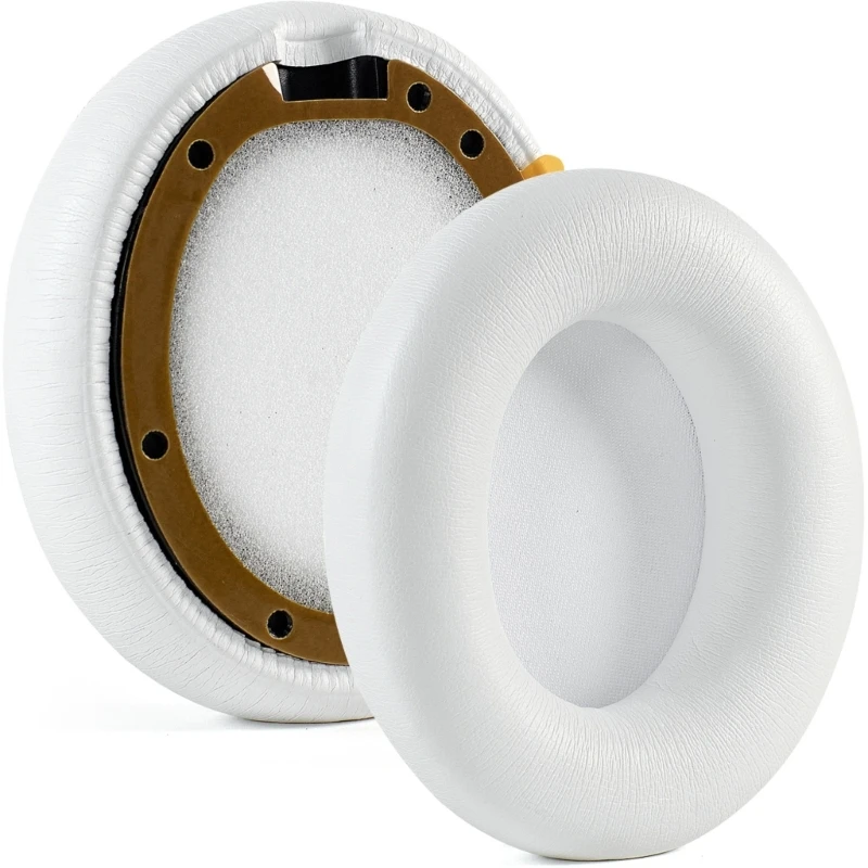 

H37F Replacement Protein Leather Earpads Ear Pad for Headphones Ear Cushions Earmuffs Ear Cover