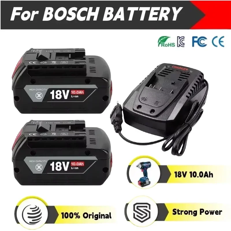 

KC certified BAT618G 18V 10.0Ah battery Rechargeable Li-ion Battery for Bosch 18V power tools BAT609 BAT614 BAT619G battery