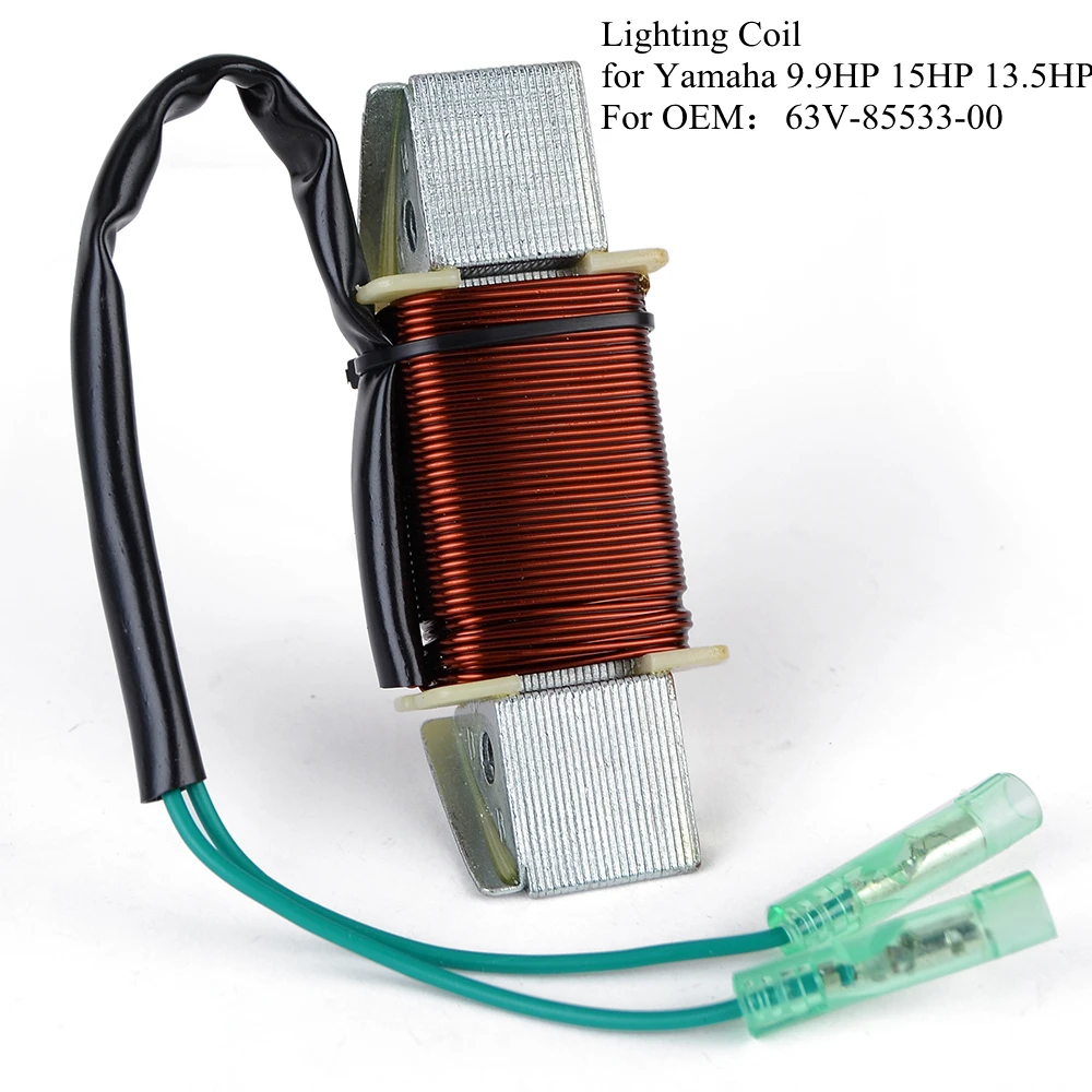 Lighting Coil for Yamaha 9.9HP 15HP 13.5HP 63V-85533-00 Motor Outboard Engine Accessories