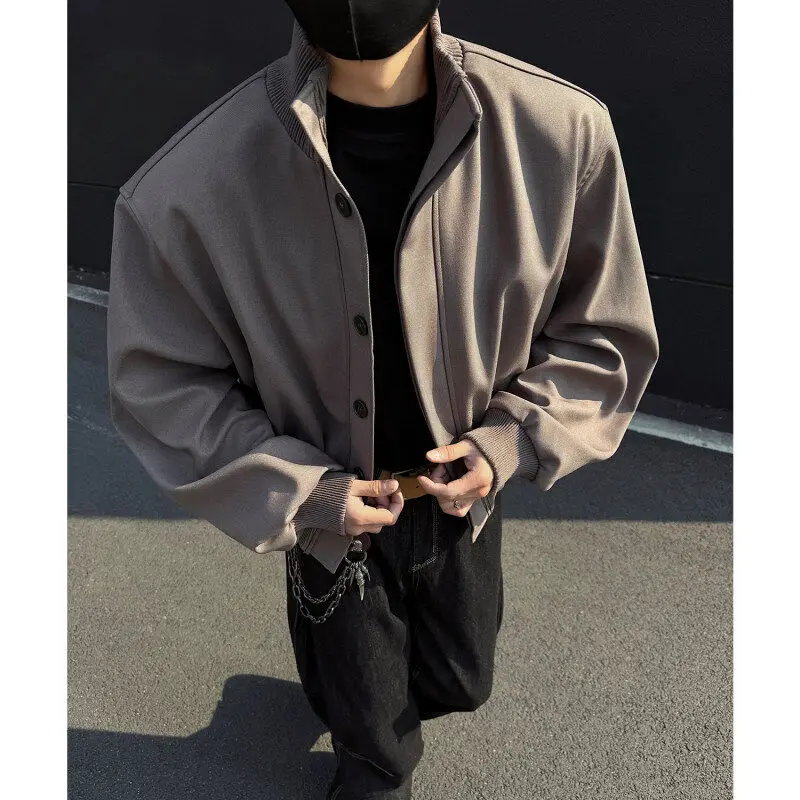 

Cleanfit American High Street ort Padded oulder Pilot Jaet Men's Spring Autumn Faionable Loose Fit T-irt Sle Zipp...