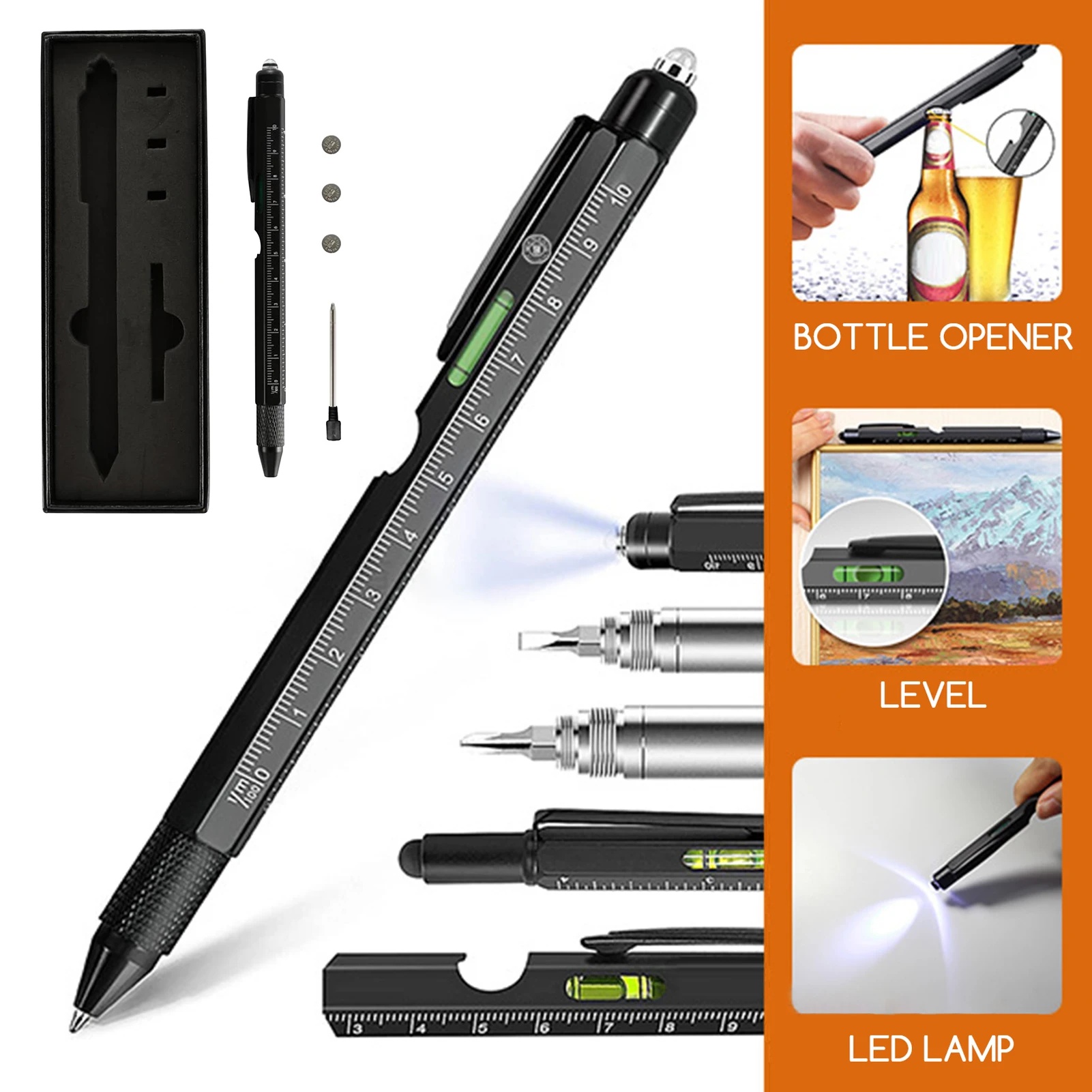 

Многофункциональная ручка со светодиодной подсветкой. Универсальные приложения для домашних путешествий.