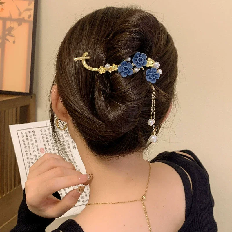 

Women Exquisite Casual Alloy Flower Hair Clips Barrettes Headdress Lady Hair Accessories Female Hairpins 2026 New Headwear