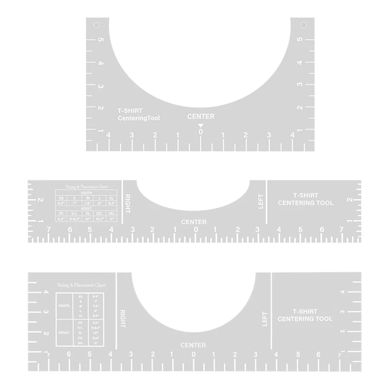 T-Shirt Centring Alignment Tool,T-Shirt Template T-Shirt Placement Guide Ruler,T-Shirt Making Measuring Tool For DIY