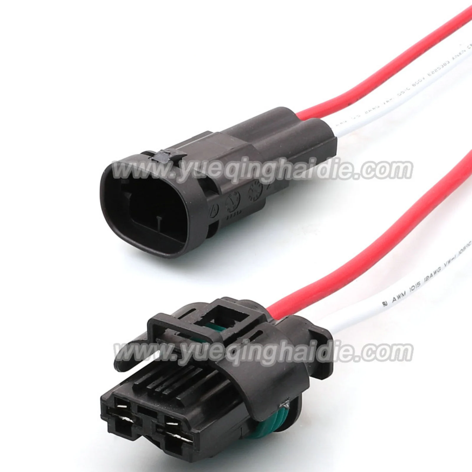 AMP 2 Pin 8mm Series Male Female Waterproof Connectors Wiring Harness For Peugeot Citroen C-Triomphe CL4 1544334-1 1544317-1