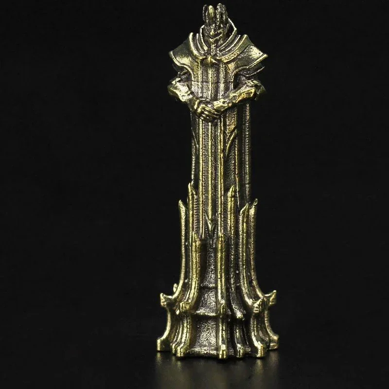 صغيرة خمر النحاس الأبيض النحاس المقدسة مقابل الشر الشطرنج الملك الملكة روك الأسقف فارس البيدق الجندي نموذج الشكل DIY بها بنفسك الديكور
