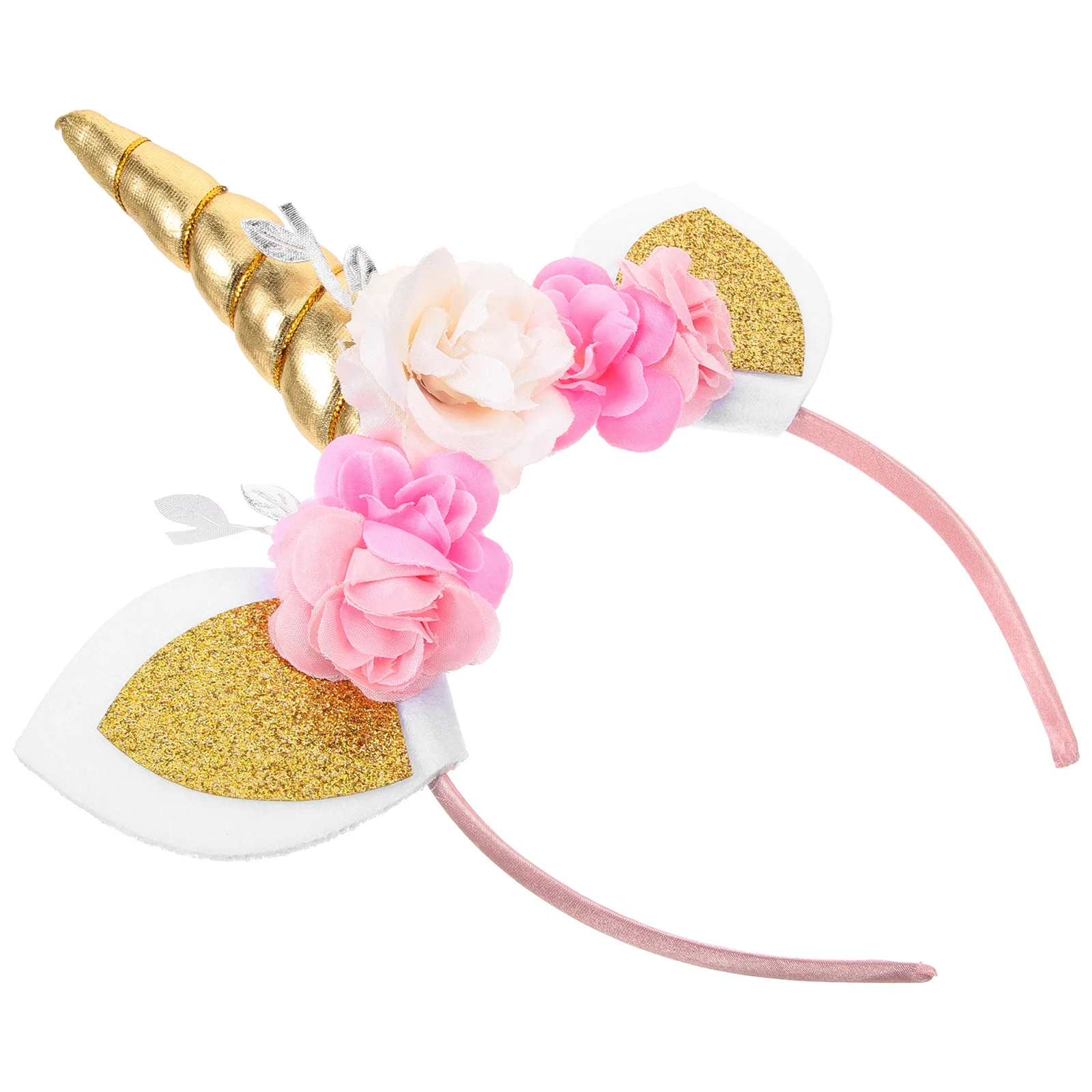 Złote Akcesoria do Włosów Dziecięce Ozdoby na Głowę Opaska Jednorożec dla Dziewczynek Obręcz Opaski dla Dzieci