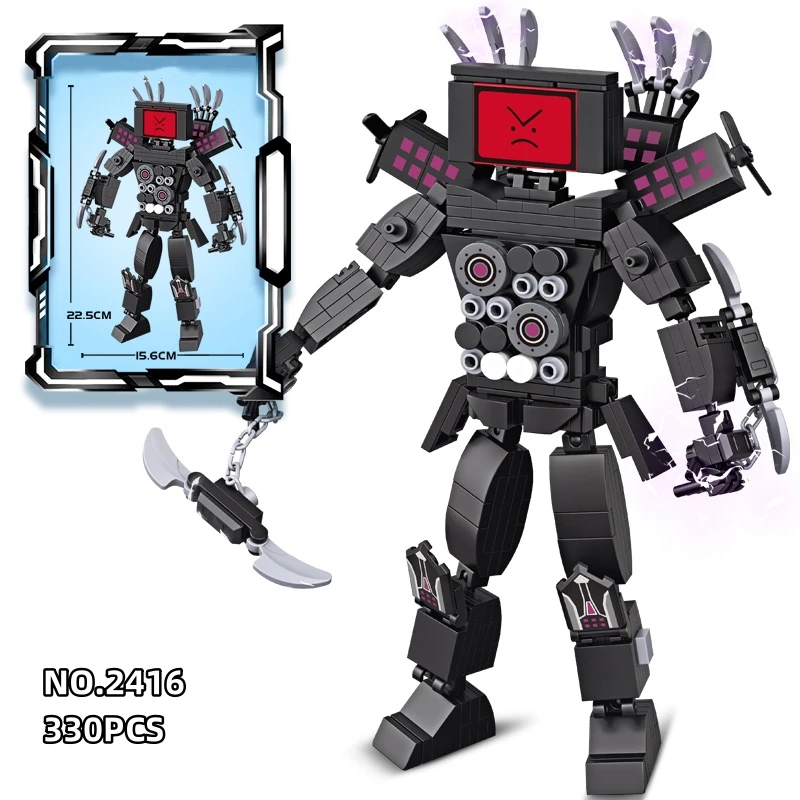 skibidi-Туалет-Человек-Темный-Телевизор-Человек-moc-Строительные-Блоки-Игрушки-Титан-Часы-Человек-Женский-Модель-diy-Подарочные-Игрушки-Для-Детей-Дети