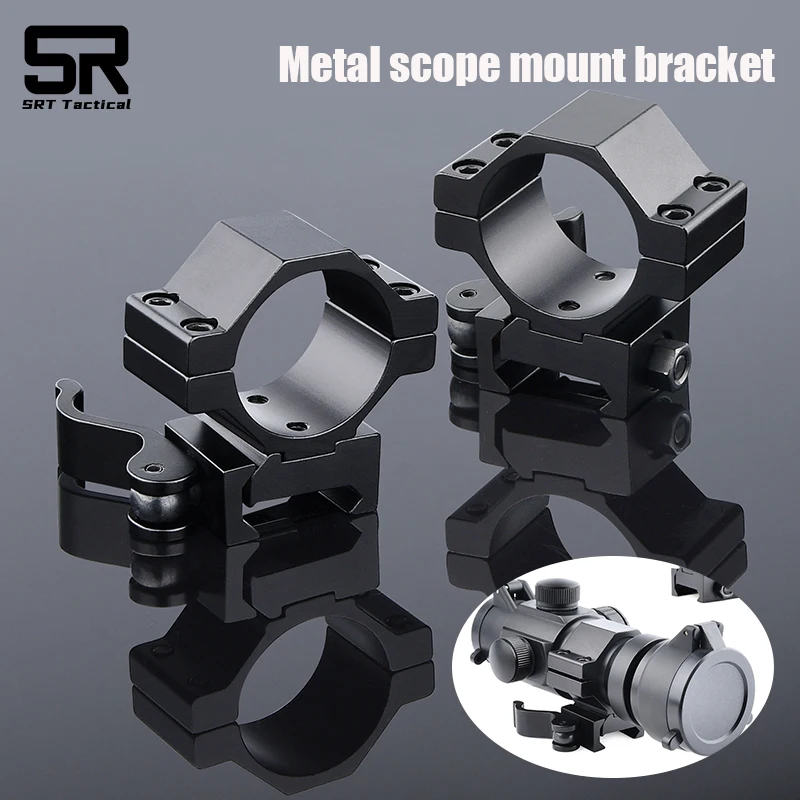 Optical Sight Base Bracket Airsoft Scope Mount Rings 25mm 30mm Tactical Rifle Red Dot Aim Accessories Fit 20mm Picatinny Rail