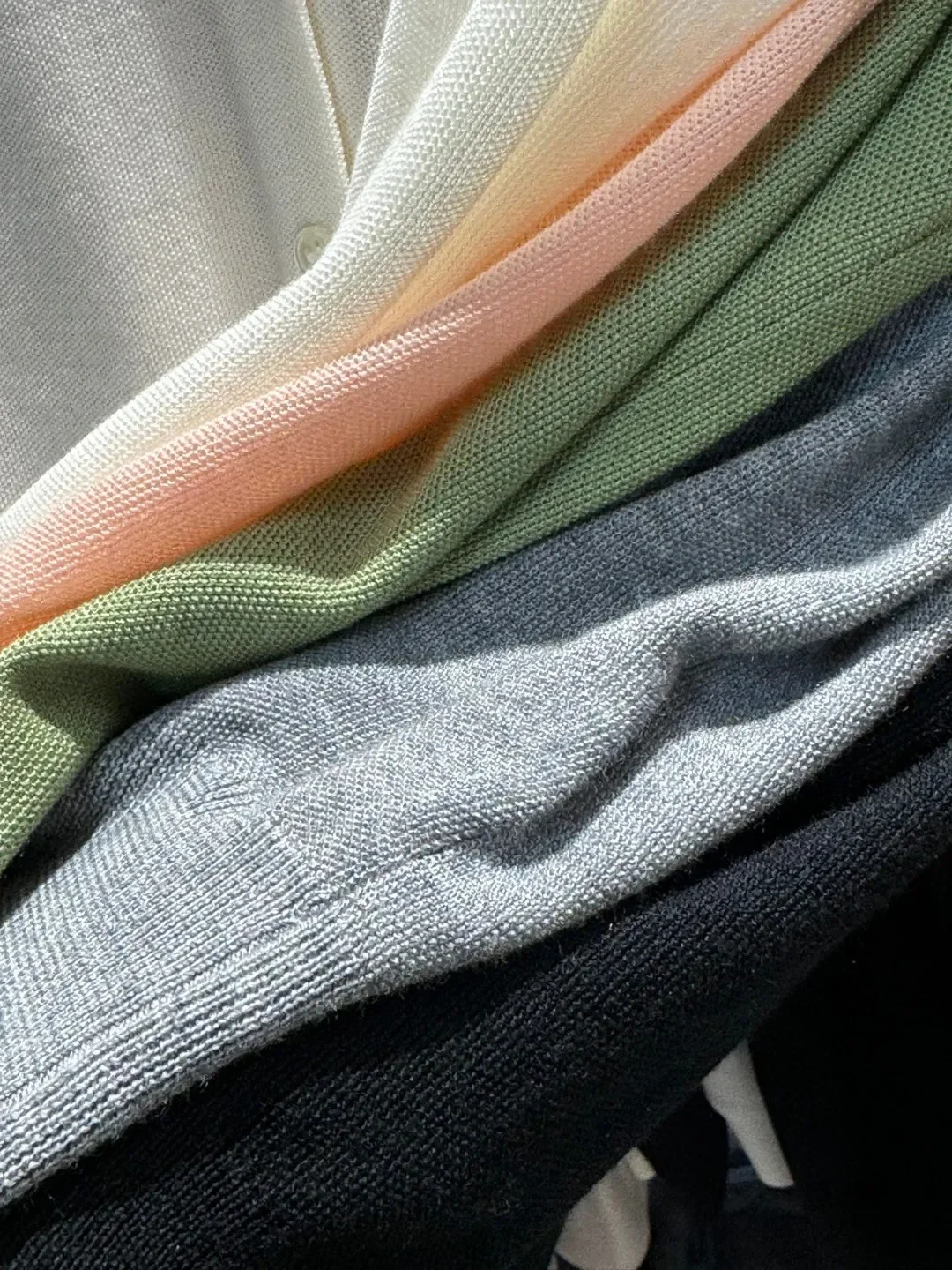 Women Silk Wool Knitted Cardigan Solid Color Round Neck Single Breasted Long Sleeve Casual Female Thin Sweater
