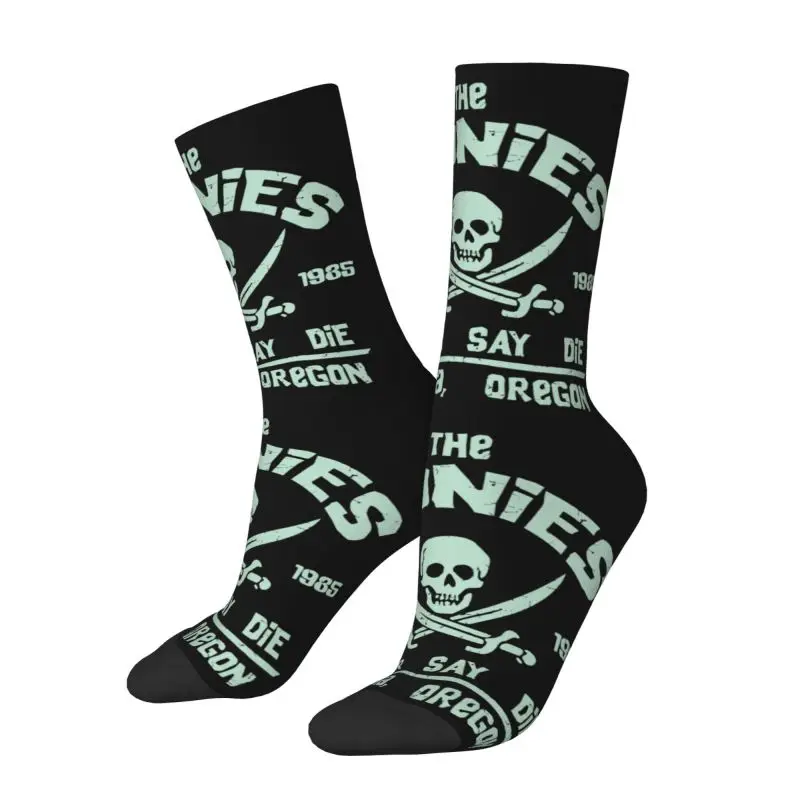 The Goonies Never Say Die Dress Socks Men Women Warm Fashion Novelty Movie Film Crew Socks