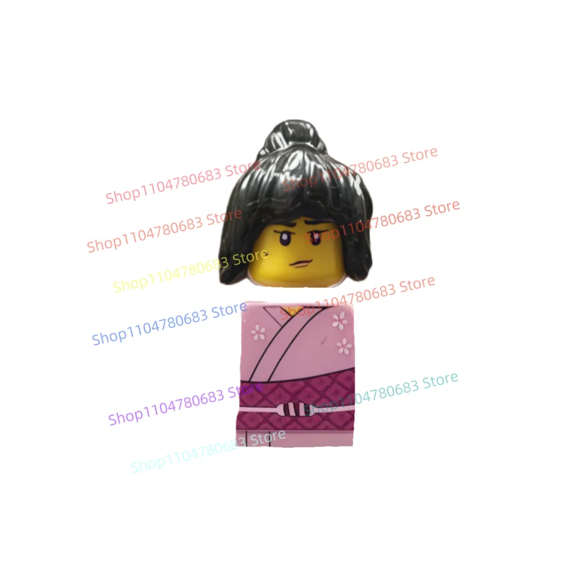 MOC Building Blocks MiniFigure Cute Pink Girl Assembly Model Ornament, Anime TV Character Toy, Gift Collectible Action Figure