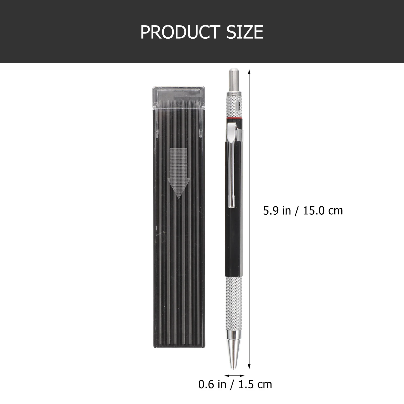 1Set Engineering Mechanical Pencil Unique Design Smooth Writing for Students Office School Supplies Drawing Stationery