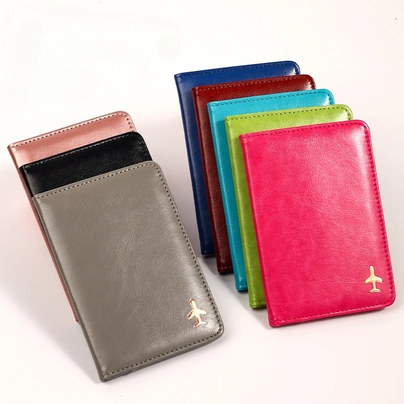 

Кожаный чехол для паспорта из ПУ кожи с несколькими отделениями для карт, кошелек для документов, обложка для паспорта, держатель для удостоверений личности, незаменимые вещи для путешествий