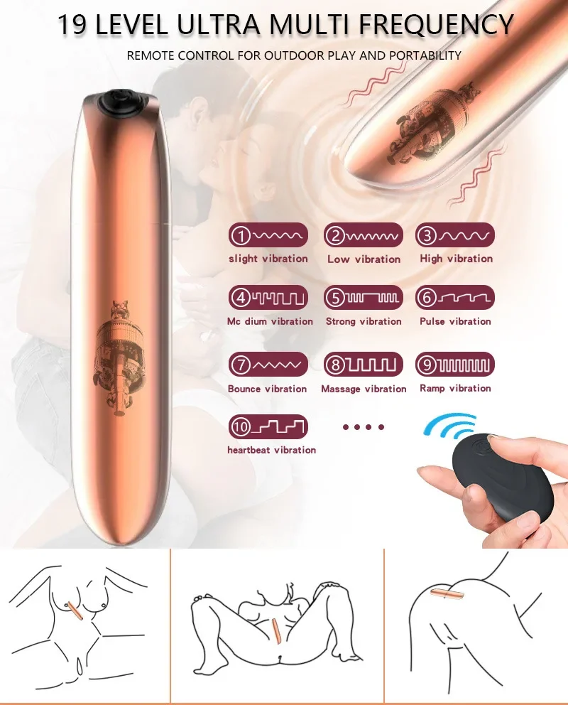 กลางแจ้งแบบพกพา Mini Bullet AV Vibrator, นวดกระตุ้น Clitoral Stick, หญิง Masturbator นวด Stick, ของเล่นสําหรับผู้ใหญ่