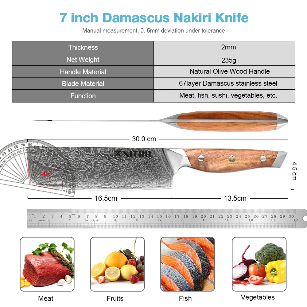 Рисунок 2 - Нож Nakiri, 7 дюймов