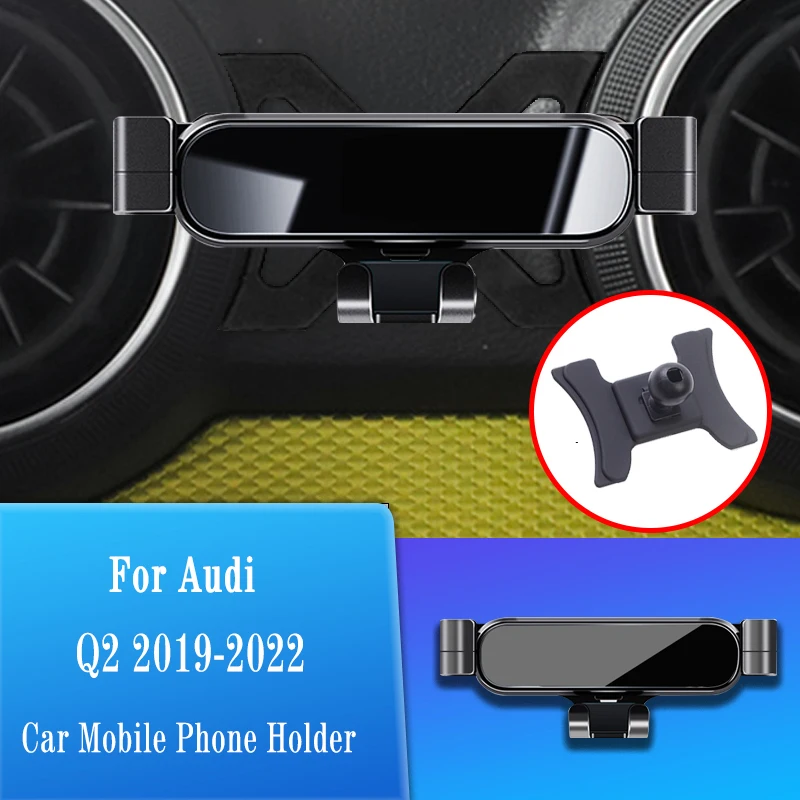 

Gravity Phone Holder Car Air Vent Clip Mount Mobile Phone Holder Cellphone Stand for Audi Q2 2019-2022 Cars Accessories