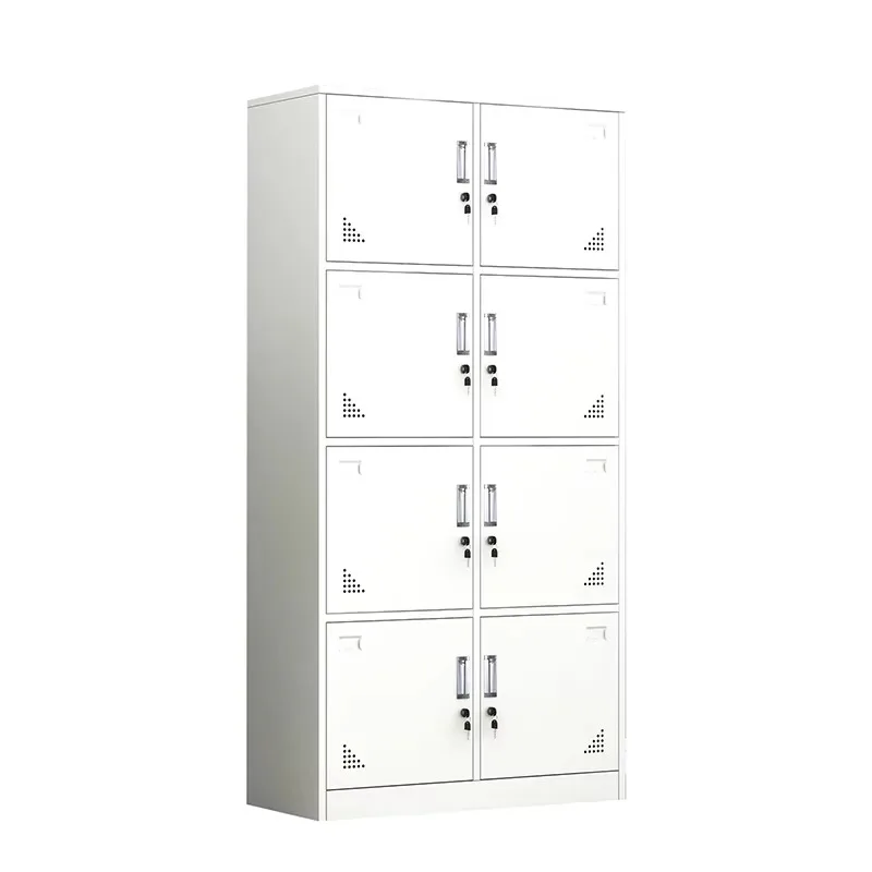 Steel Clothes Locker 8 Doors Metal Wardrobe Storage for Gym School