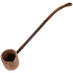 39cm Long-Handled Bailer Carbonized Bamboo Root Spoon Water Ladle Scoop Tea Accessories For Tea Root Water Scoop Water Scoop