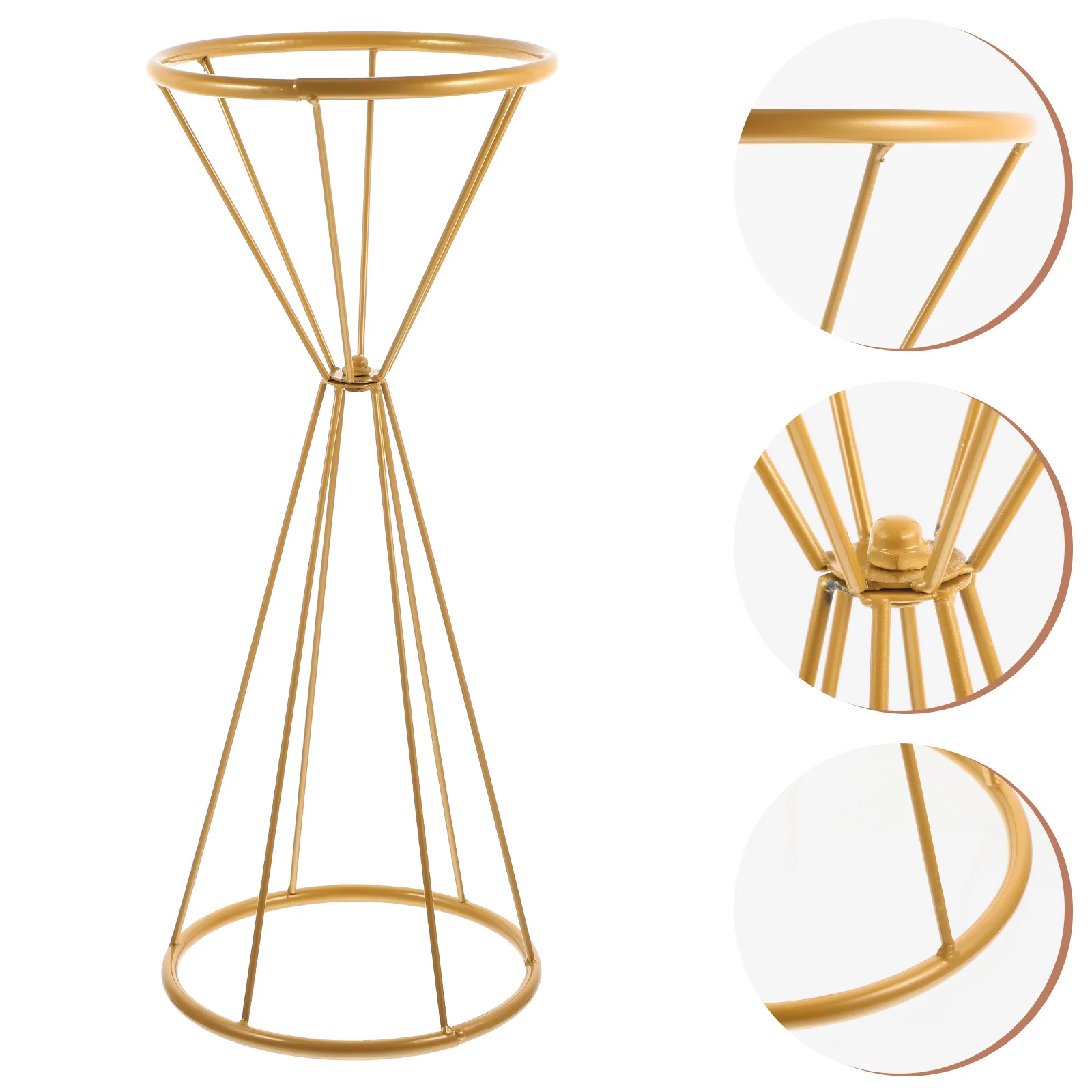 

European Style Iron Flower Vase Hollow Desktop Decor Vintage Metal for Home Party Wedding Ceremonies Special Design